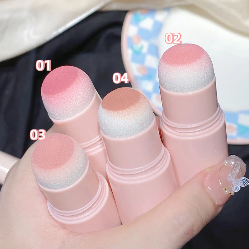 Soft Fog Blush Stick Korean Style Brightening Dual-Use for Lips and Cheeks blush stick facial blusher