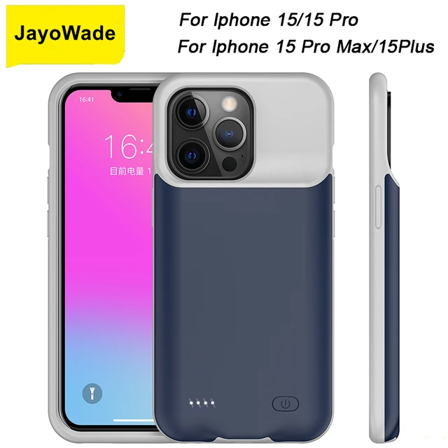 Funda de batería de 10000Mah para iPhone 15 Pro Max 15 Plus 15 Pro,  cargador de