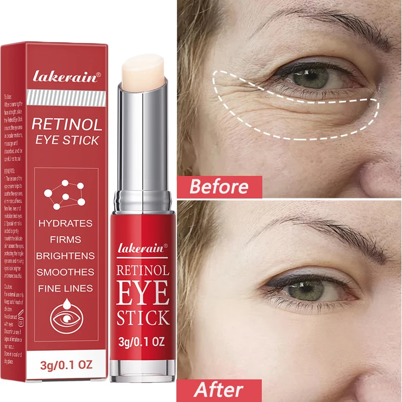 Anti-Wrinkle Eye Cream Stick Retinol Fades Fine Lines Anti Dark Circles Remove Eye Bags Puffiness Anti-Aging Firmness Eye Care