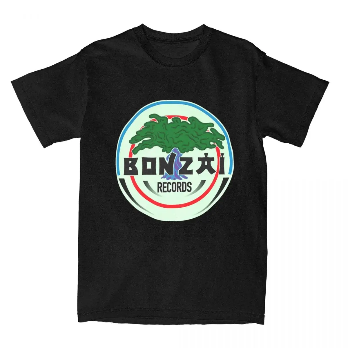 Bonzai Records For Men Women T Shirt Merchandise Leisure Tees T-Shirt 100% Cotone Abbigliamento Estivo