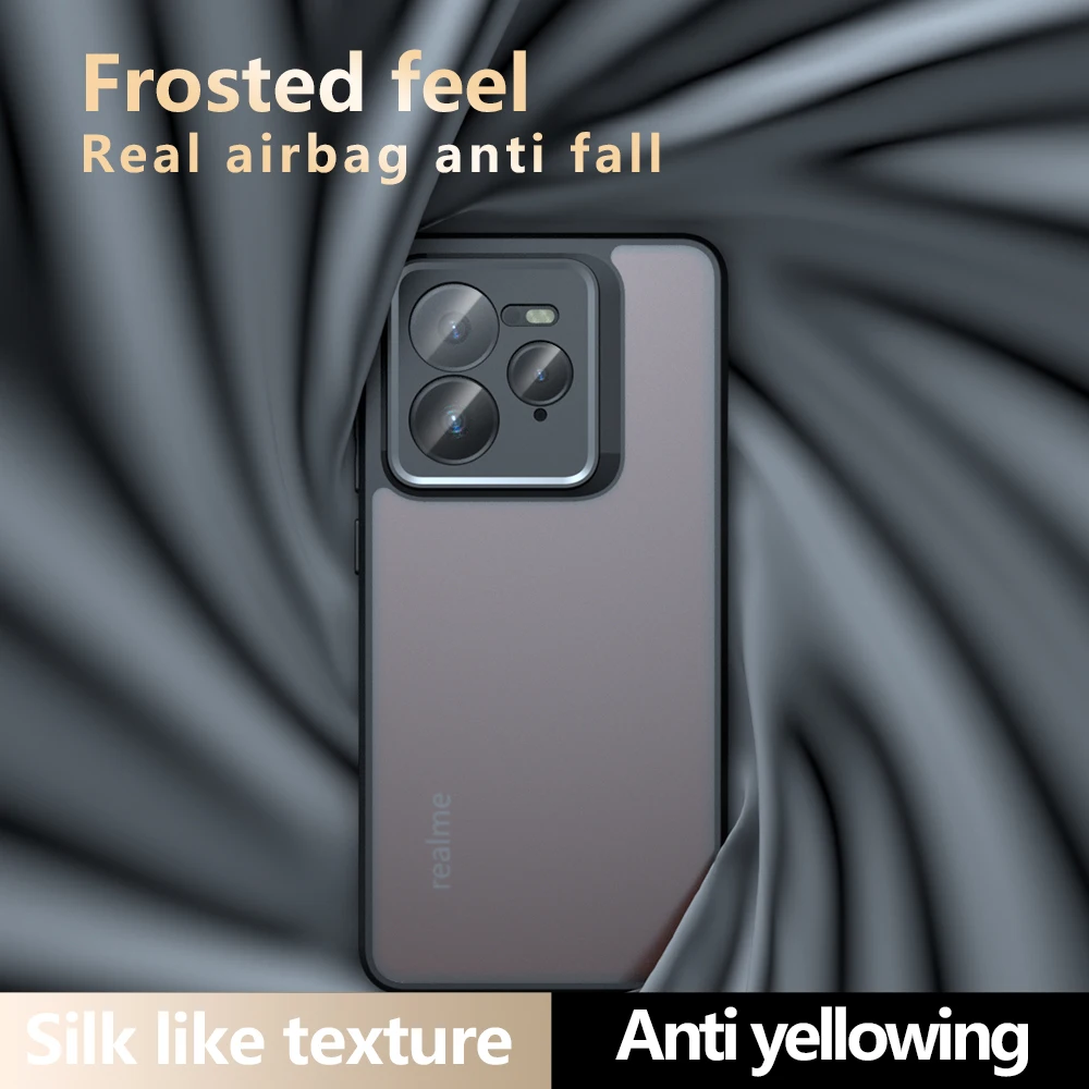 Shockproof Frosted Matte Anti-Fingerprint Transparent Smartphone Case
