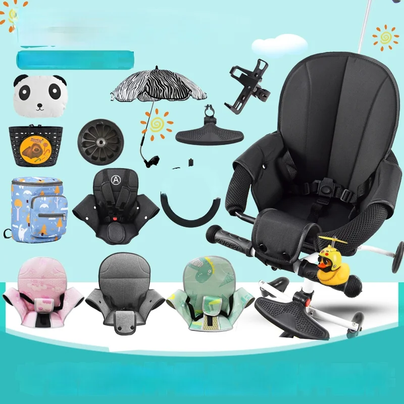 높은 미터 걷는 아기 걷는 아기 유물 트롤리 울타리 등받이 여름 여름 매트 쿠션 유니버설 패니어 가방 액세서리 