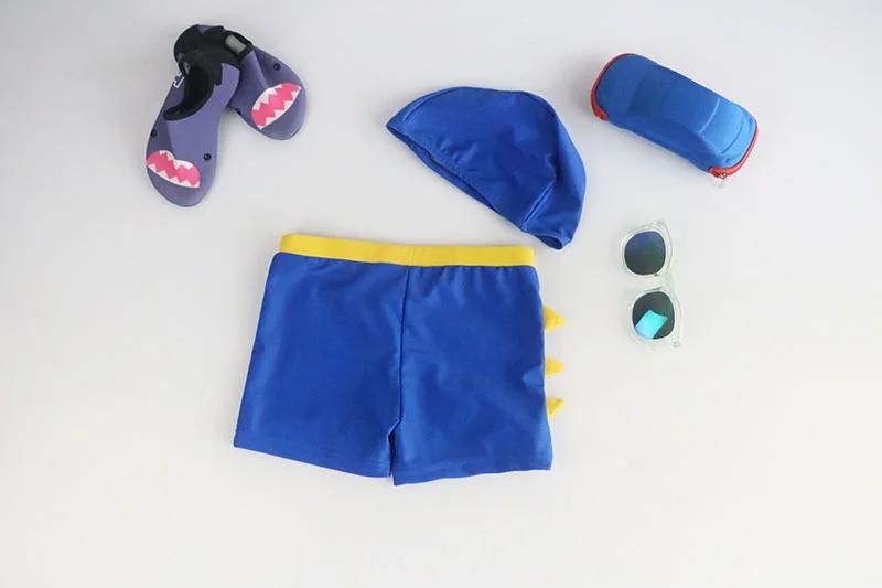 Swimming Trunks for Boy Cartoon Dinosaur Children's Swimsuit with Swimming Cap Toddler Baby Boys Bathing Suit Kids Swim Shorts
