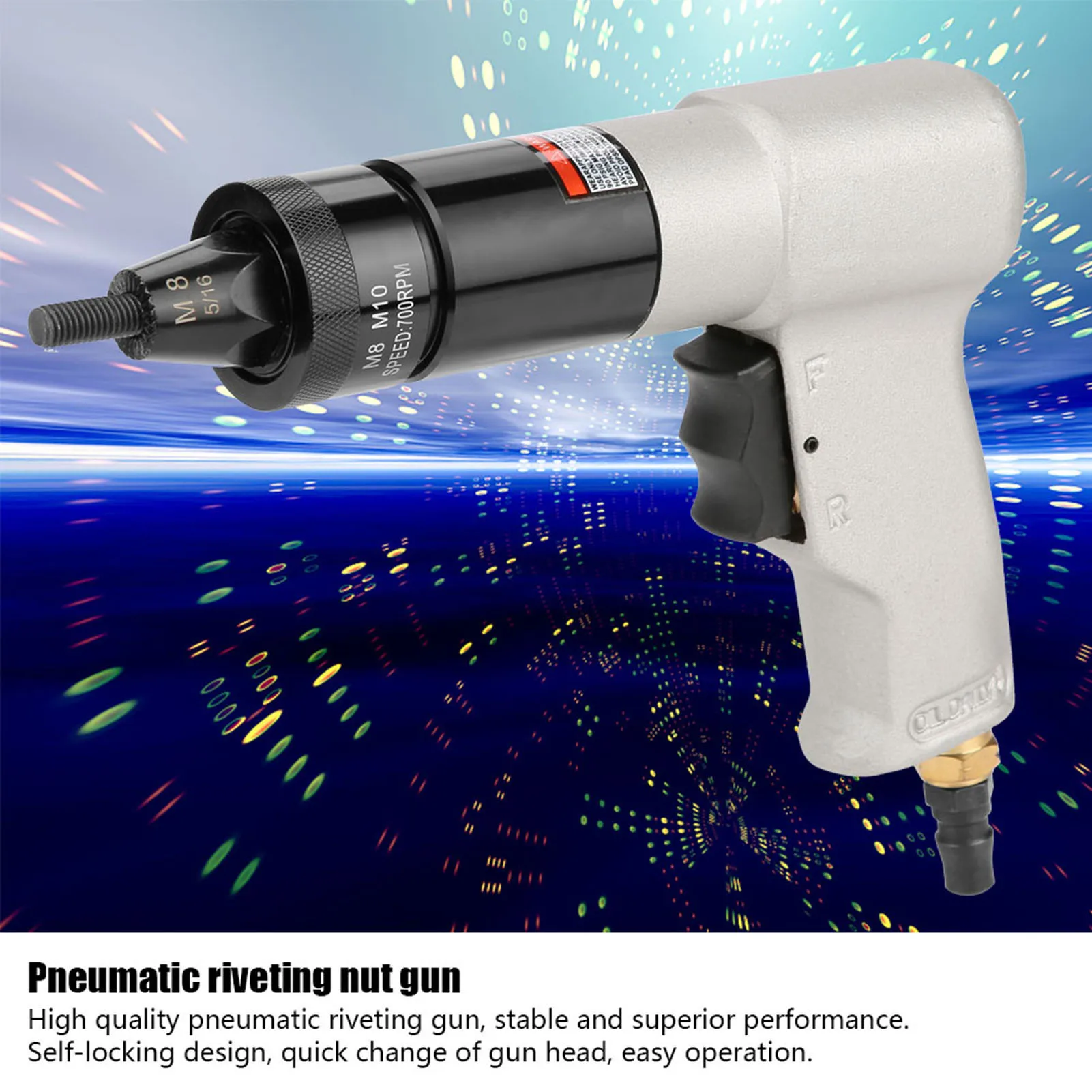 Air Riveter Nut Gun Pneumatic Riveting Gun Pull Nut Automatic Air Riveter Tool Pneumatic Riveting