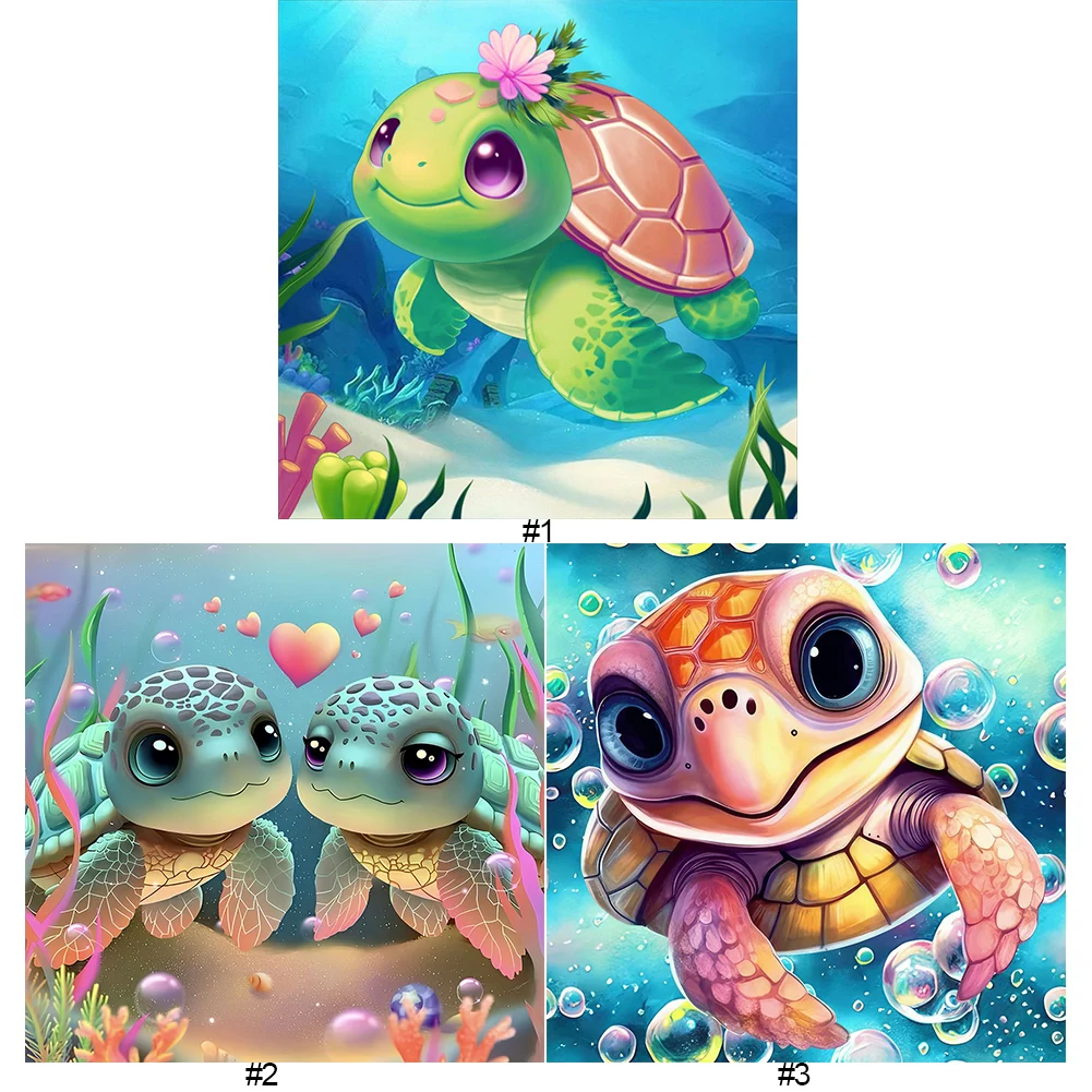 5D DIY Full Round Drill Diamond Painting Sea Turtle Kit Home Decor Art Craft diamond painting