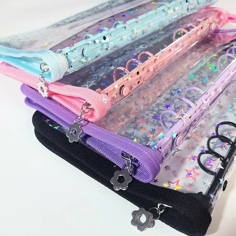 A5 Laser Star Zipper Binder Kpop Idol Photo Album