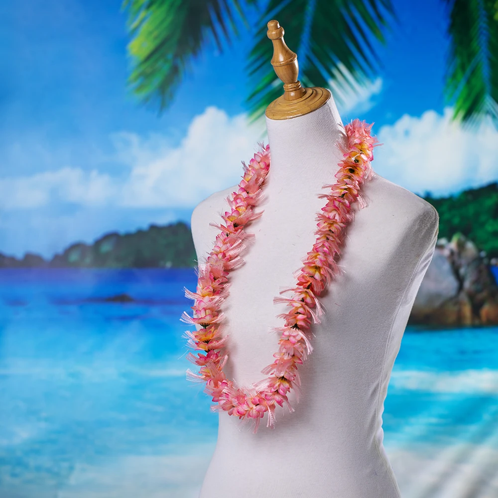 

High Quality Hawaii Ohai Ali'i Lei 50pcs/lot KN-hl072100CM Festival Performance Party Wreath Special Events Flower Swag Necklace