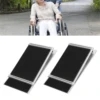 Threshold Ramp 1 Pair Threshold Ramp Wheelchair Entry Aluminum Alloy Adjustable Mobility Access Threshold Ramp for Home Bathroom 1