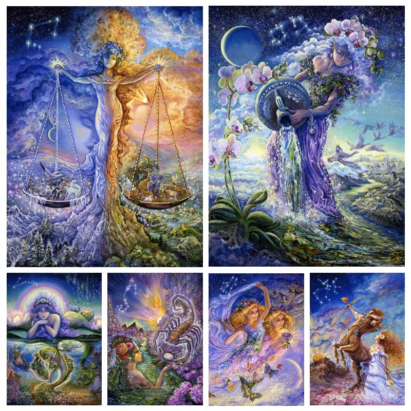 

Набор для алмазной живописи со знаками Зодиака, 12 созвездий