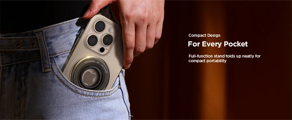 JOYROOM Telefonringhalter für Magsafe Ständer, magnetischer Telefongriffhalter, Ständer für iPhone 16/15 14 13 12Pro/Max, alle Smartphones – Detail 6