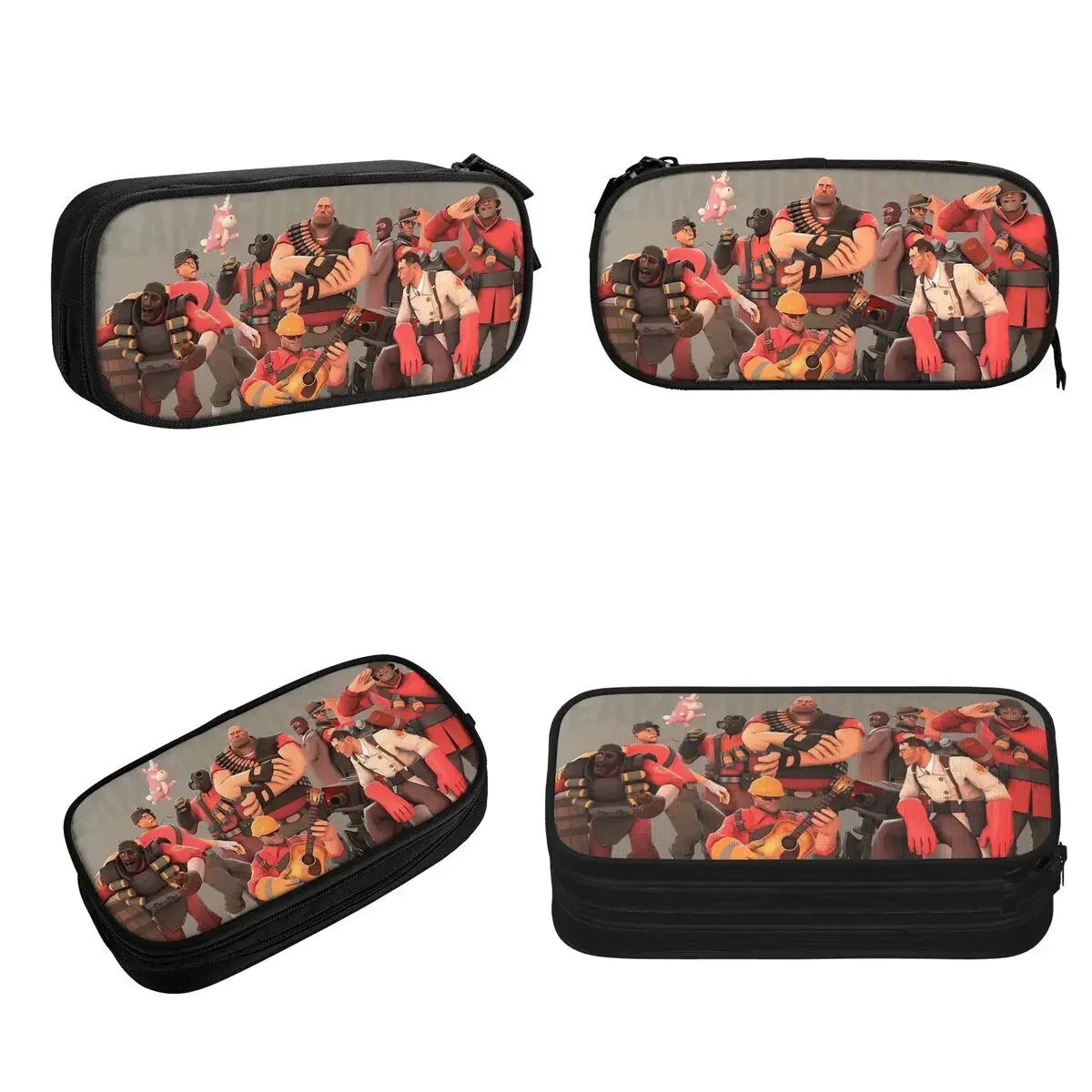Team Fortress 2 Guitar Pencil Cases Big Capacity Pen Bags Pen Box Pencil Pouch For Boys Girls Students Stationery School Office 2