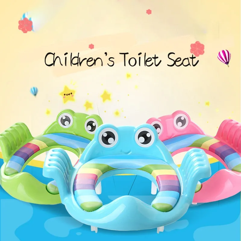 Children's Toilet Seat Toddler Auxiliary Training Portable Hand-held Baby Travel Potty
