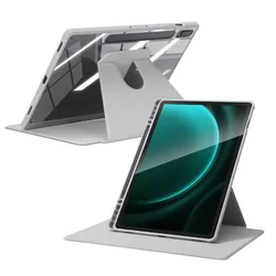 2025 Premium 360° Rotating Flip Tablet Case with Versatile Viewing Angles for Tab A9 8.7in (Grey)