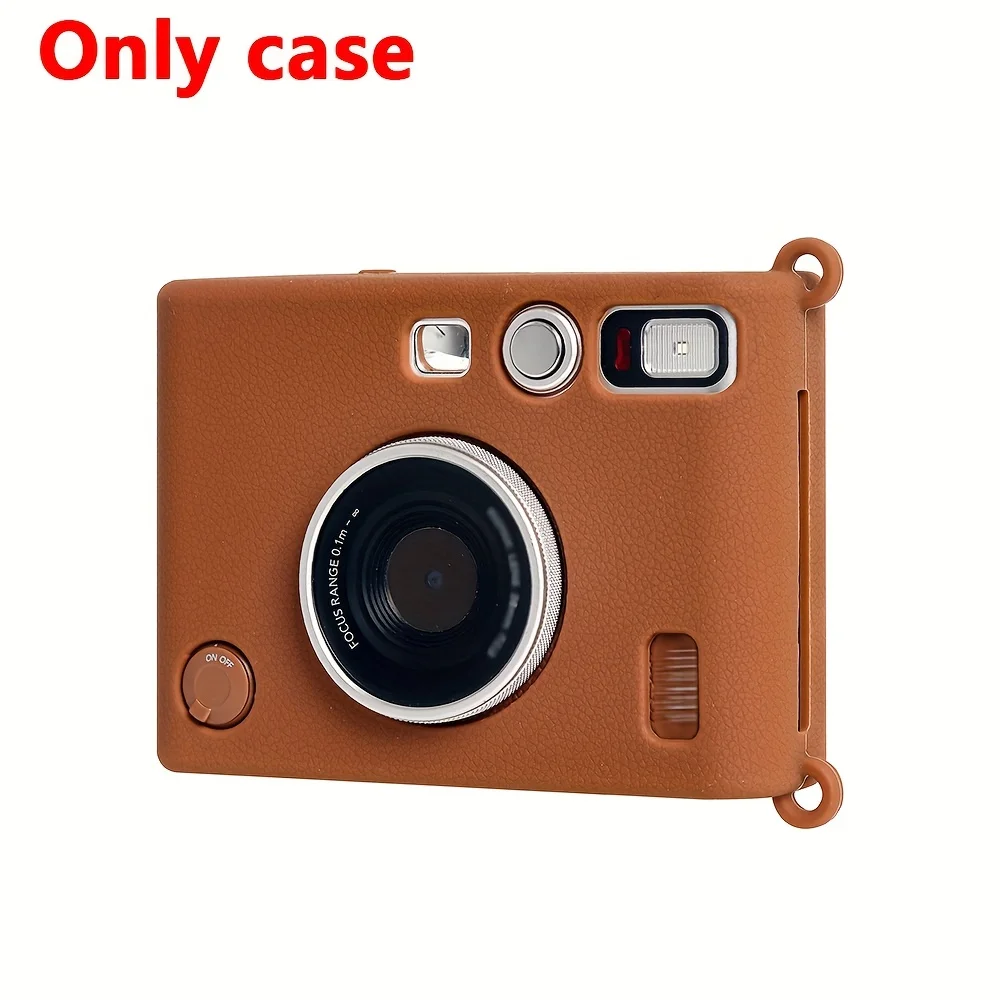 1 camera silicone protective cover, suitable for instax miniEVO camera, wear-resistant and drop-resistant (camera not included)