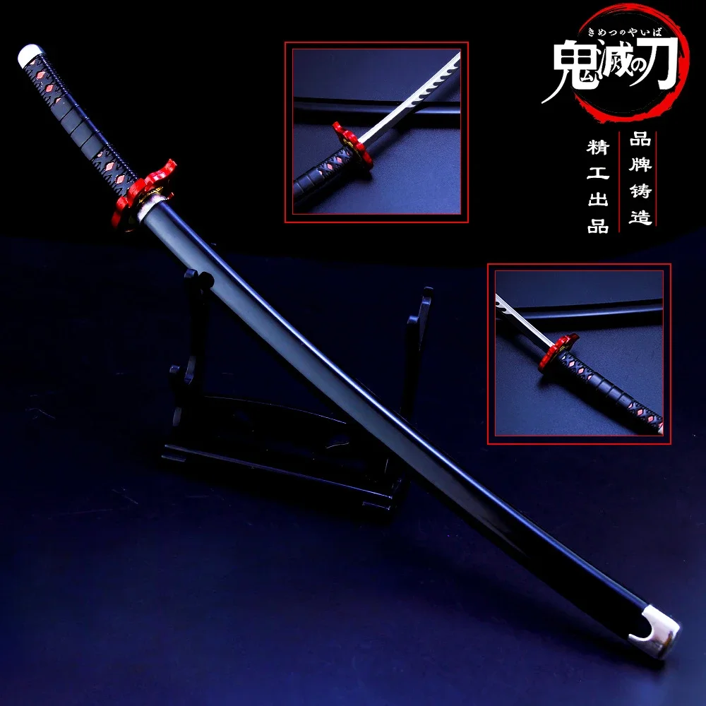 Demon Slayer Katana Sword Kamado Tanjirou Third Nichirin Blade 25cm Metal Anime Peripheral Samurai Sword Model Gifts Toys Boys 2