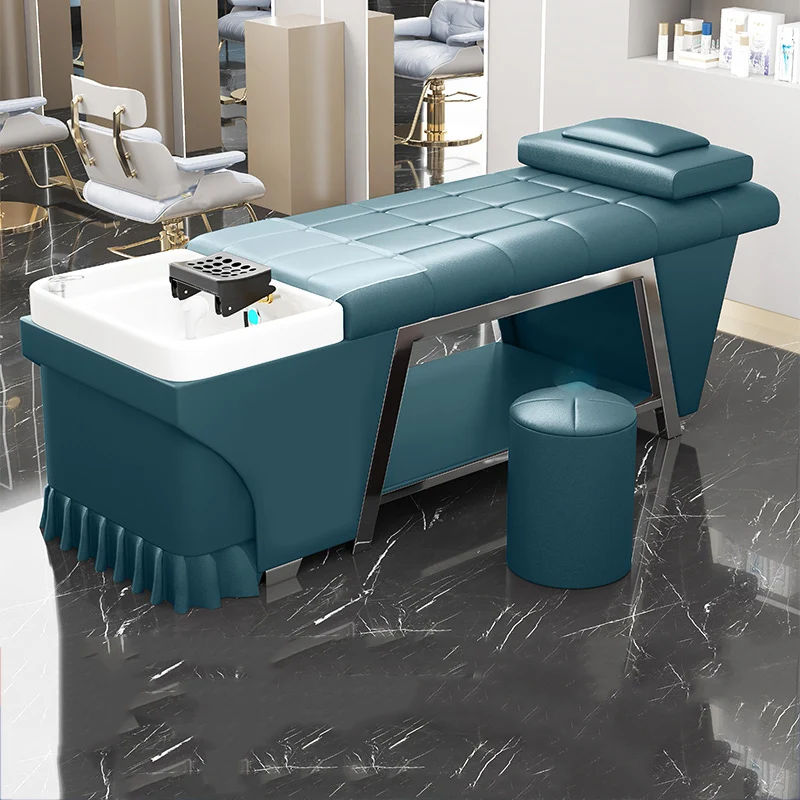 Thai Hairdressing Chairs Massage Beauty Fumigation Luxury Shampoo Bed Recliner Sink Beauty Sandalye Hair Salon Furniture XR50XF thai scalp massage shampoo chairs water cycle fumigation hairdressing shampoo chairs fotel fryzjerski beauty furniture qf50sc