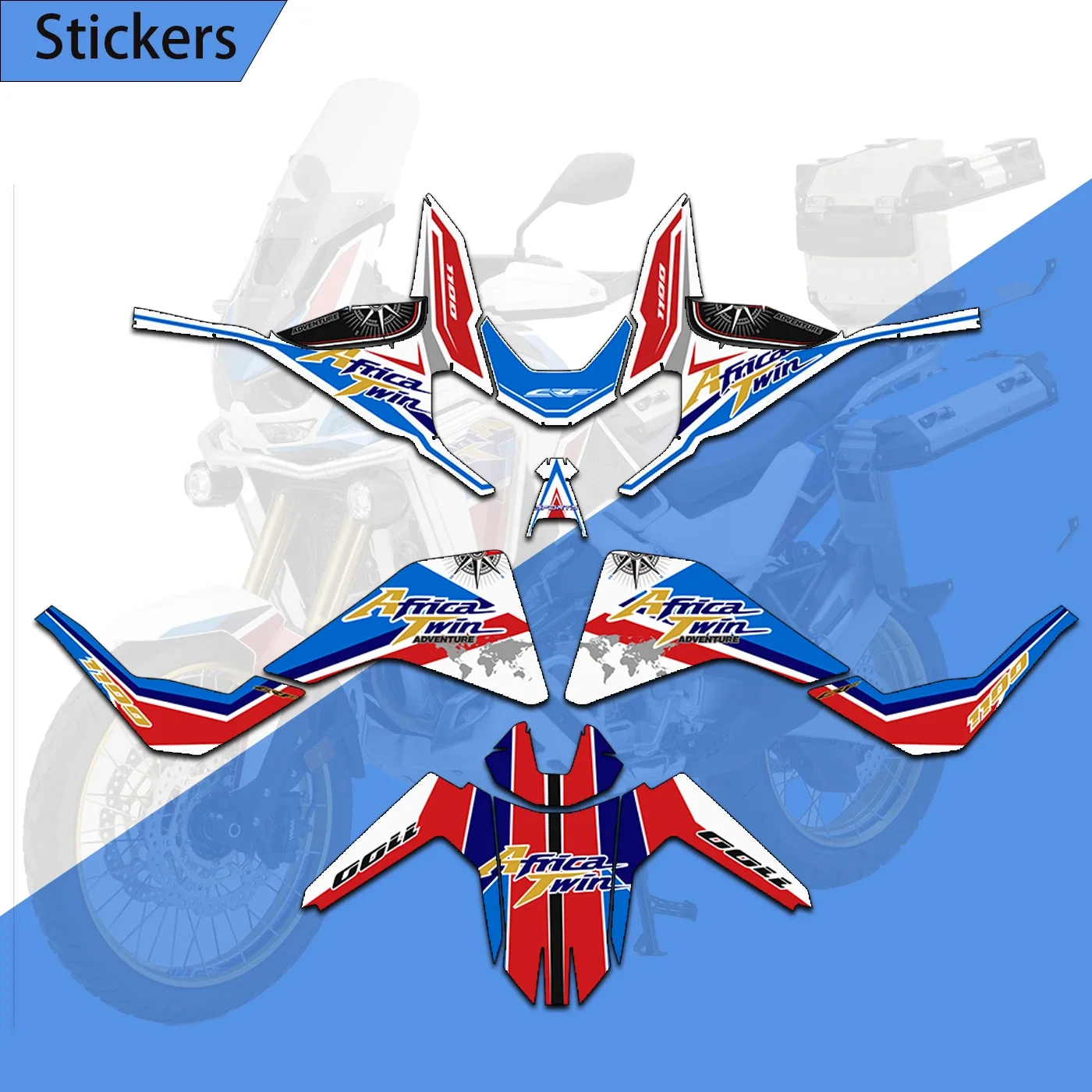 Moto Serbatoio Carburante Pad Decalcomania Adesivi Laterali Set Di Protezione Per Honda Crf1100L Crf 1100L Crf 1100 L Africa Twin Adventure Sport