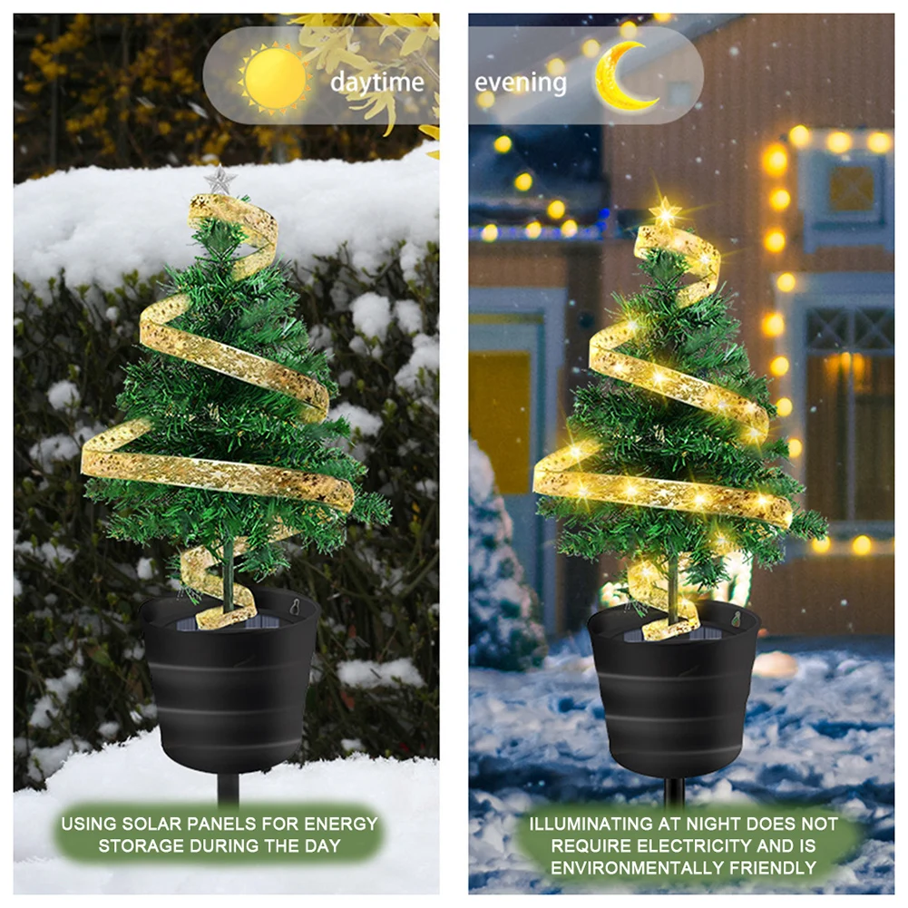 Solar Christmas Tree Lights Decorations Personalized Garden Floor Light For Courtyard Parks