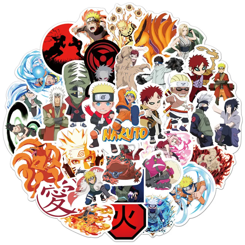 100Pcs/lot Naruto Stickers Classic Japan Anime Sticker Cartoon for  Snowboard Laptop Luggage Fridge Car- Styling Vinyl Pvc Decals - Price  history & Review, AliExpress Seller - Children's toy store Store