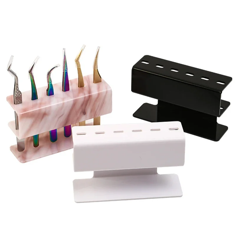 Eyelash Tweezers Organizer Rack with Multiple Holes
