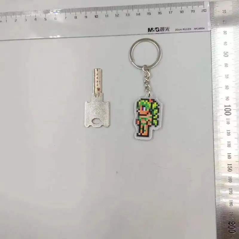 Anime Pixel Keychain - Fun Back-to-School Gift Keyring Pendant