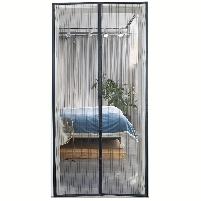 Magnetic Screen Curtain - Easy Install Insect Net for Doors/Windows, Breathable Polyester, Summer Essential 6