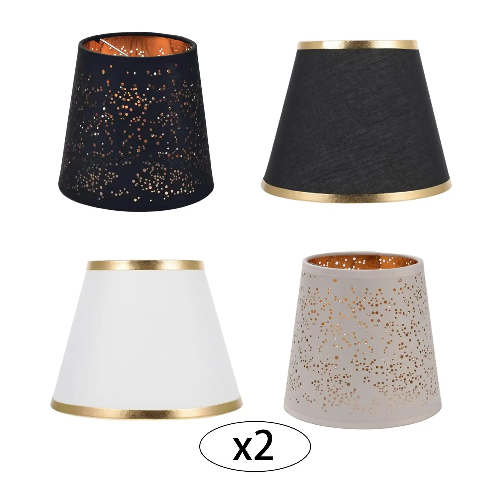 

Rustic Imitation Cloth Hollow Lamp Shade for Table Light Lamp Shade Fixture