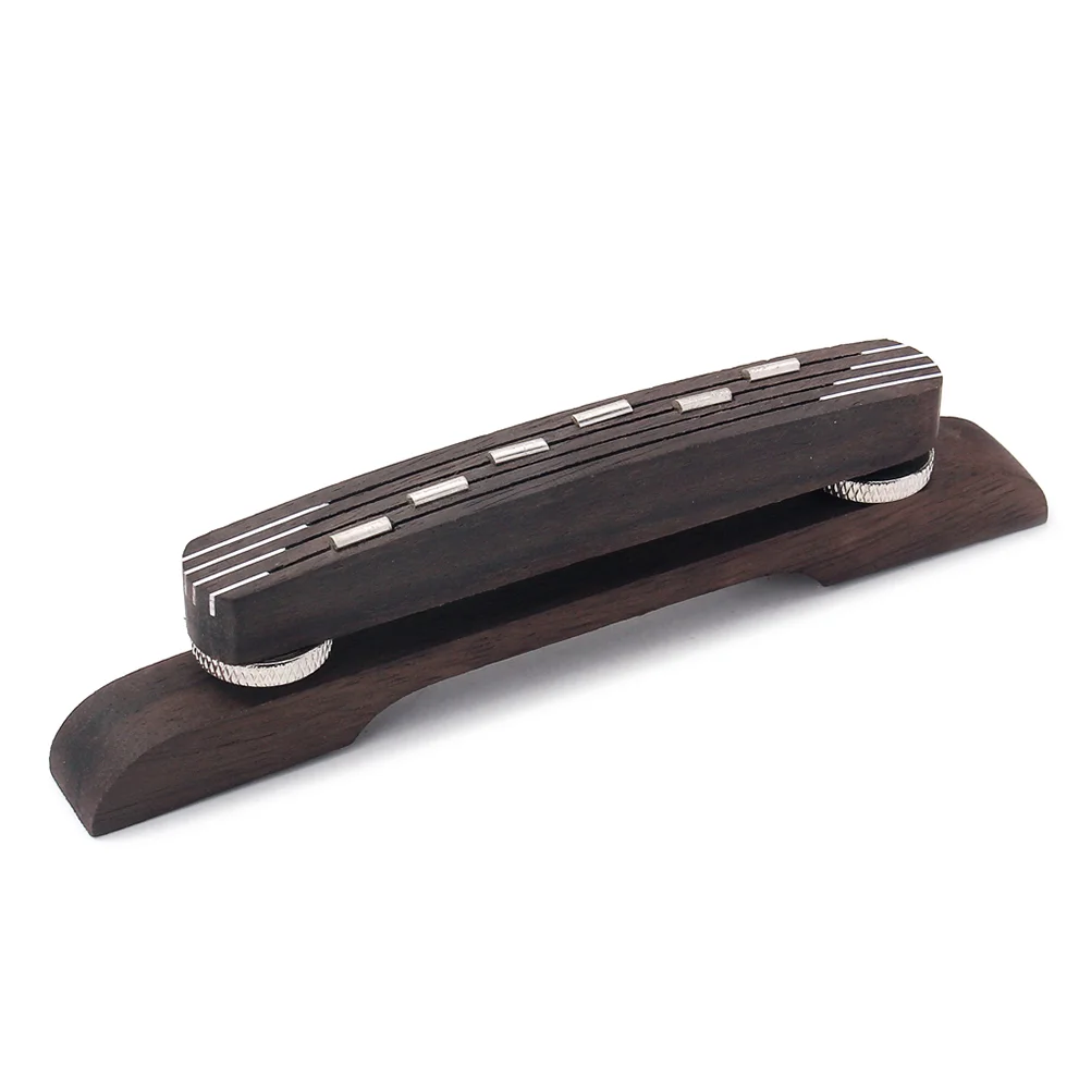 

Guitar Bridges Guitar Bridge Metal & Wood Rosewood Bridge Floating For Archtop Jazz Guitar Musical Instrument