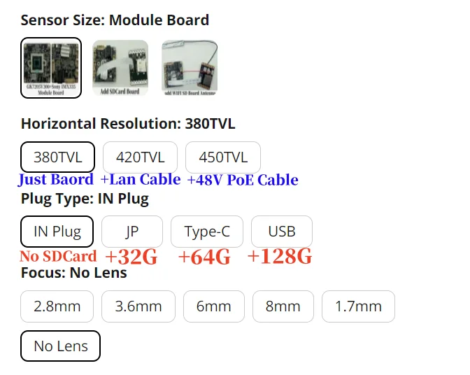 WIFI SDCard Optional 4MP XM IP Camera Module Board M12 Lens IRCut GK7205V210+SC5239S 2560*1440 XMEYE ICsee ONVIF Face Detect P2P Wifi Camera Ip Camera Surveillance Camera Wifi Ip Camera Camera Module