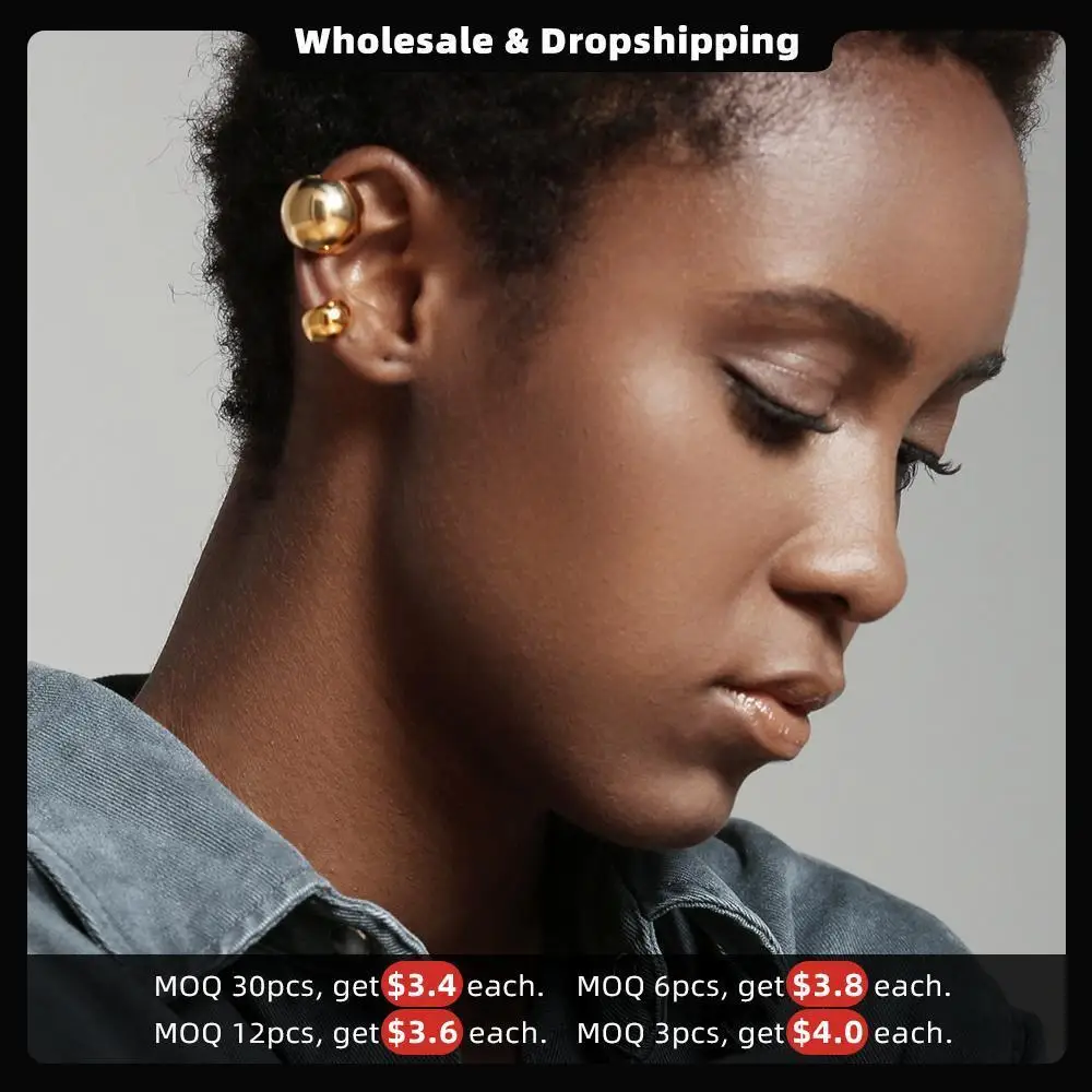Ear Clip Earrings Clip Earrings Ear Clip Punk Ball Clip On Earrings for Women