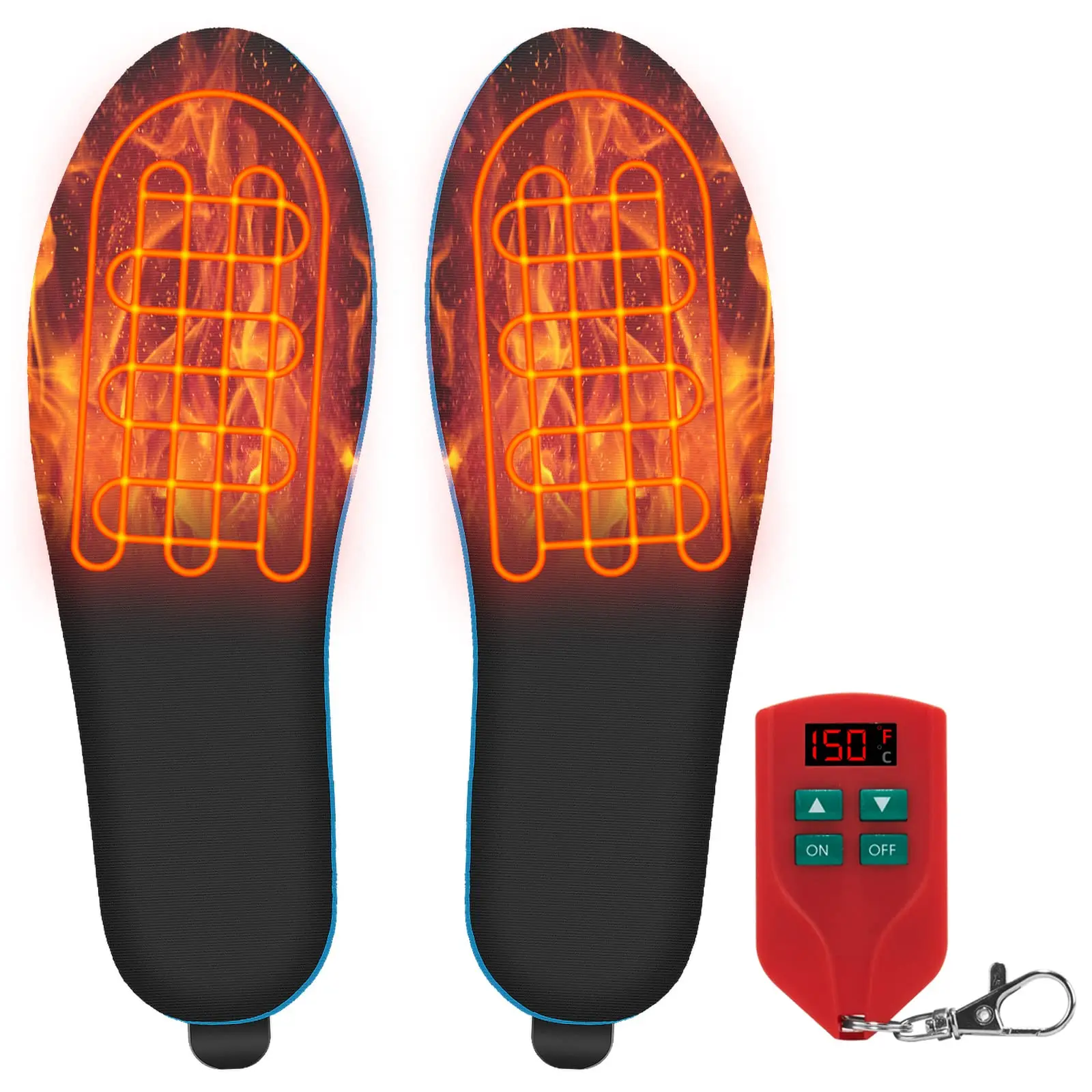 

Super Warm Electric Heated Insoles - Suitable for Winter Outdoor Activities Fishing Camping Men and Women