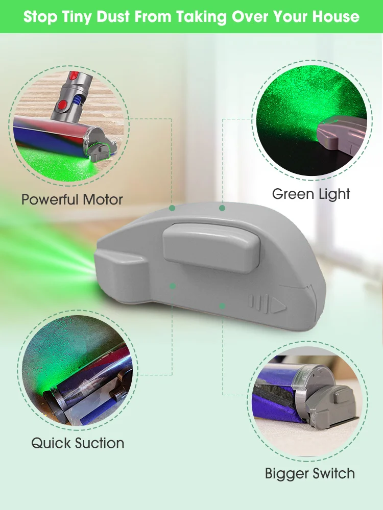 Vacuum čistič laser světel prach displej LED lampa prach jasno viditelné pod  lehký univerzální vacuum čistič částí