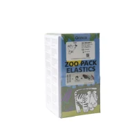 1 boîte Ormco Zoo pack élastiques dentaires orthodontiques Zoo Pack élastiques bandes de caoutchouc haute qualité Latex bretelles Force 4
