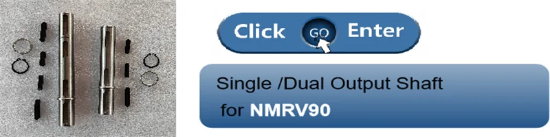 Description Picture 3 of itemCYAutoman Single Dual Output Shaft for Worm Gear Reducer Speed Gearbox NMRV063  NMRV075 RV63  RV75 NMRW63/75 NMVF63/75  RW63/75