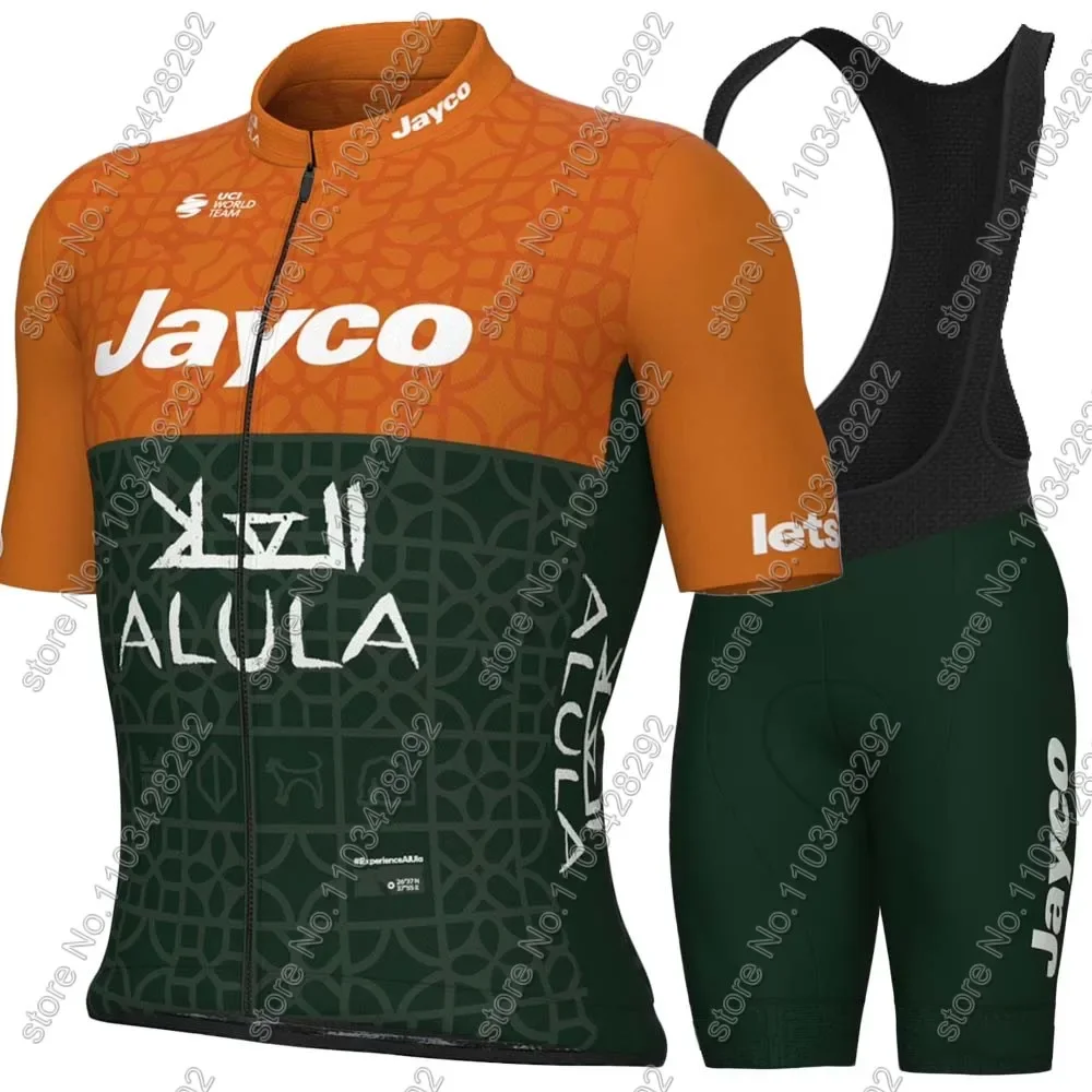 Team Jayco Alula Cycling Jersey Set Australia TDF Cycling Clothing Men Road Bike Shirts Suit Bicycle bib Shorts MTB Maillot