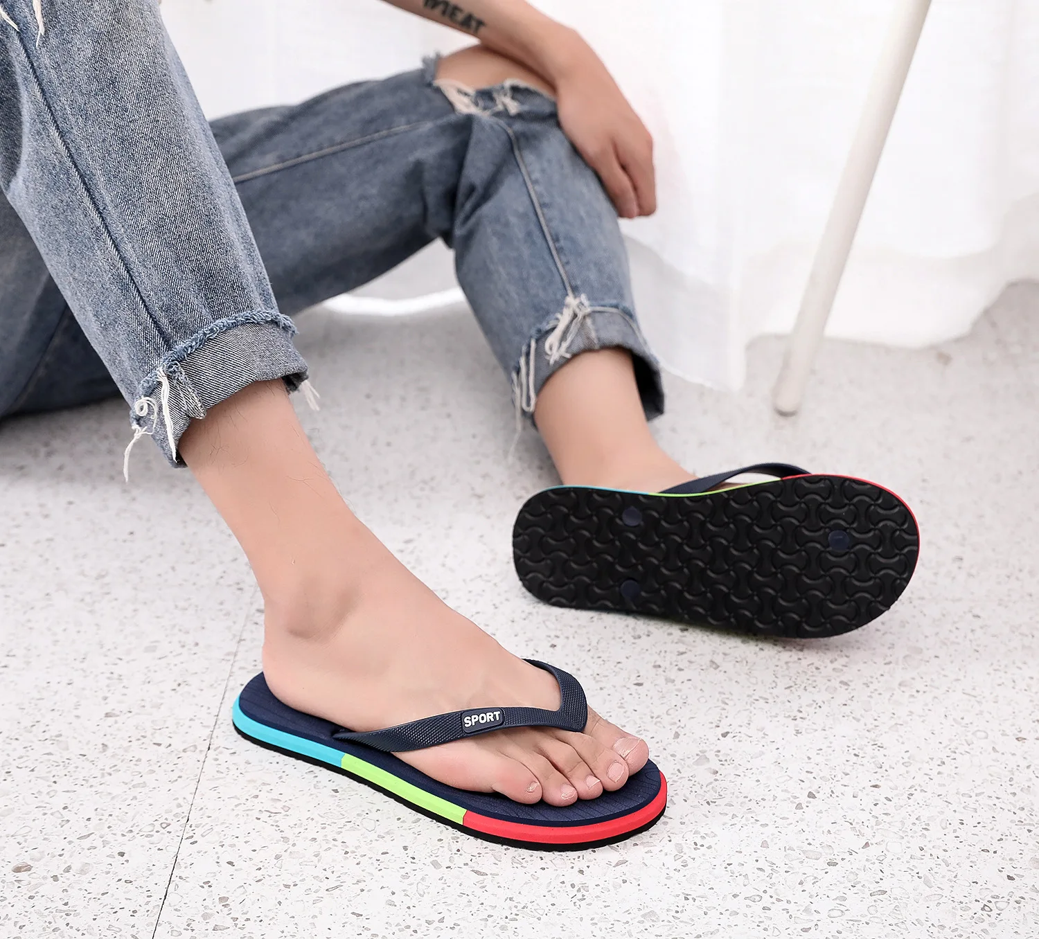 Women Flip-flops Flats Slippers, Couple Fashion Printing Beach Shoes Sandals  EVA Slippers, Female Post Pool Beach Travel Slipper Shoes Bohemia Wide  Width Thick Bottom Open Toe Non-Slip Flip Flop Shoes : Amazon.in: