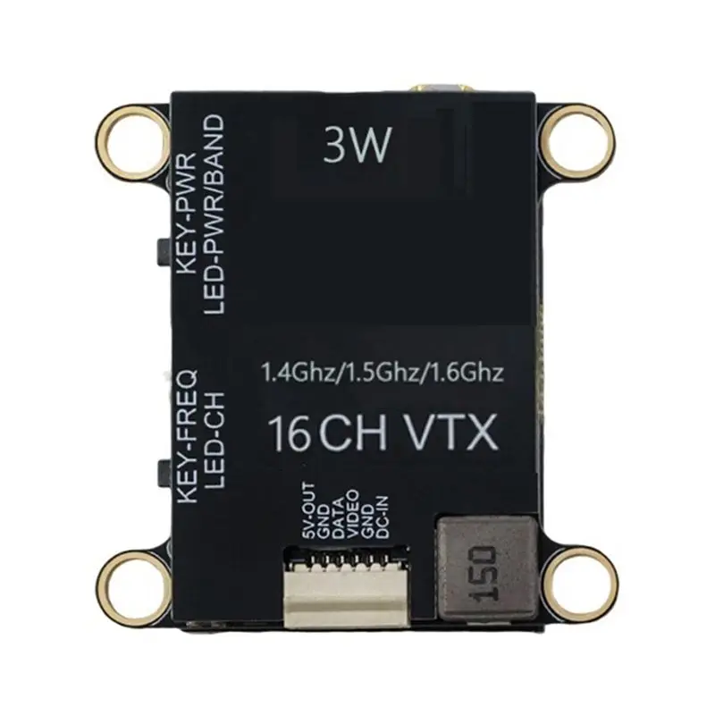 A97I-1.4G 1.5G 1.6G 3W FPV VTX 16CH 3000Mw RC FPV 고정익 항공기 장거리 드론용 비디오 송신기 모듈
