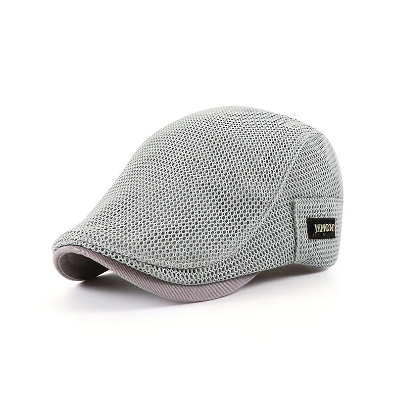 Breathable mesh cap adjustable beret hat for outdoor activities 1pcs