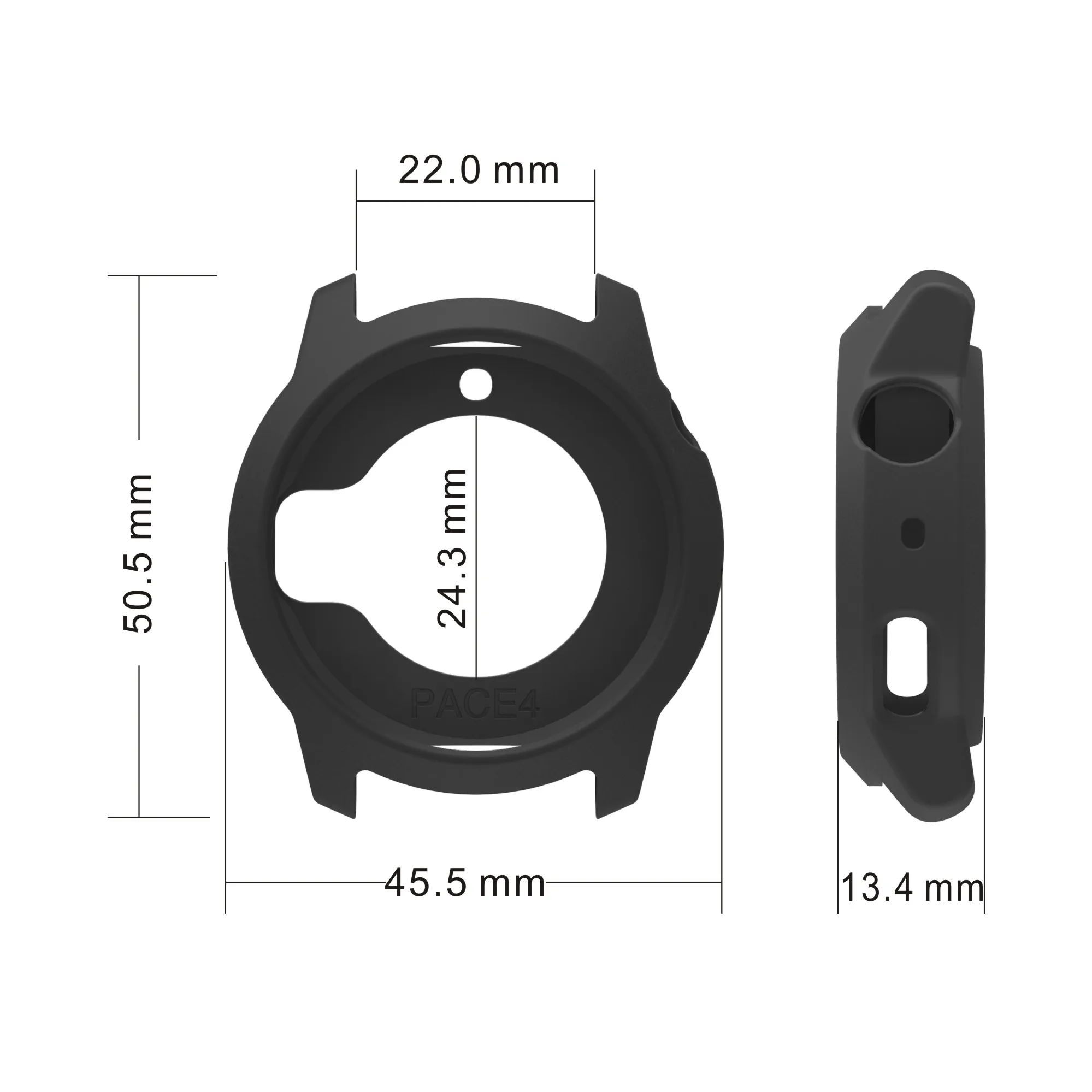 Silicone Protective Case Cover for Smartwatch – Durable Replacement Accessory with Screen Protection