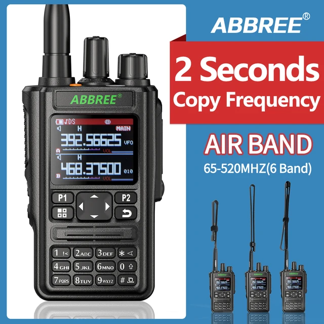 AR-869 Walperforated Talkie GPS Transcsec 136-520Mhz Toutes Bandes