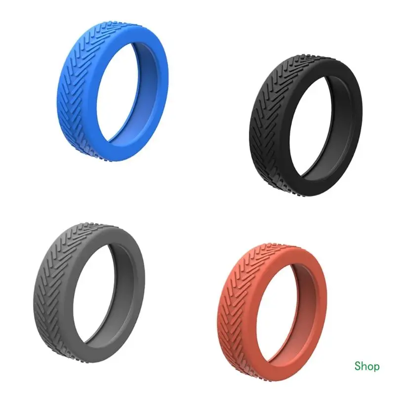 

L5YC 2 шт. силиконовый защитный чехол для колеса багажа, дорожный чехол для колесика для багажа, уменьшает шум, чехол на колесо