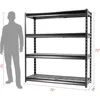 The Atlas 72" W Heavy Duty Garage Shelving Load 8000 Lbs, 4 Tier Metal Storage Shelves, Adjustable Industrial Steel Rack 1