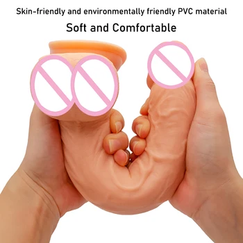 29CM*5CM Oversized Soft Dildos Realistic Skin Feeling Huge Penis Erotic Big Dick Adult Sex Toys Phallus for Women Masturbation 4