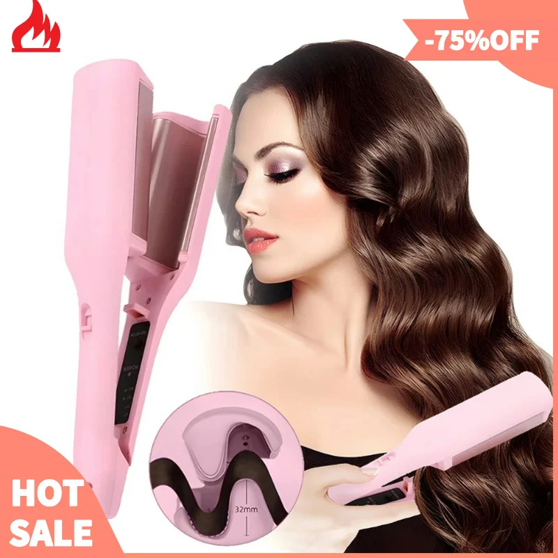 Electric Curling Iron with Automatic Lambswool, Curling Tool, Long Lasting, Styling, French Styling, Rotating, EU\US Plug