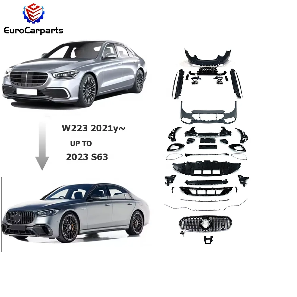 

for2021 2022 Year S63 Body Kit for Mercedes-Benz S class W223 Upgrade To S63 Model S class car tuning facelift for benz