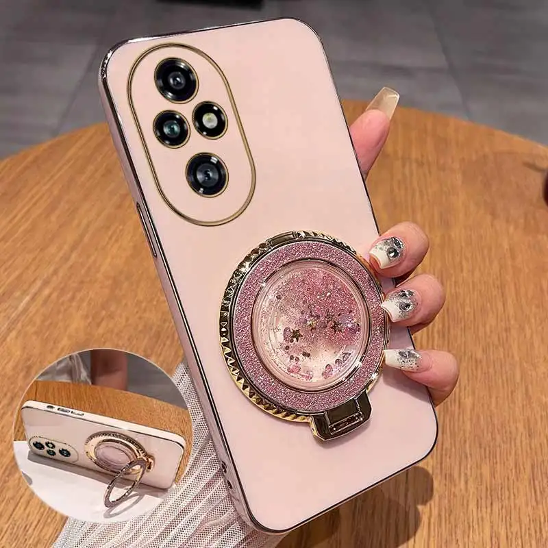 Circular Support Plating Phone Case - Premium Protective Cover