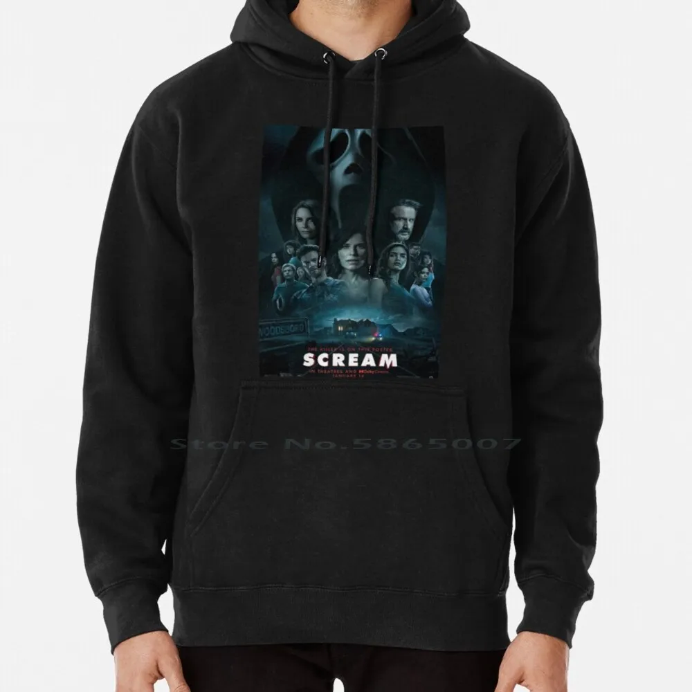 

Scream 5 Hoodie Sweater 6xl Cotton Scream 5 Horror Scream Movie Halloween Roberts 2022 2021 Trend Cool Retro Funny Cult Movie