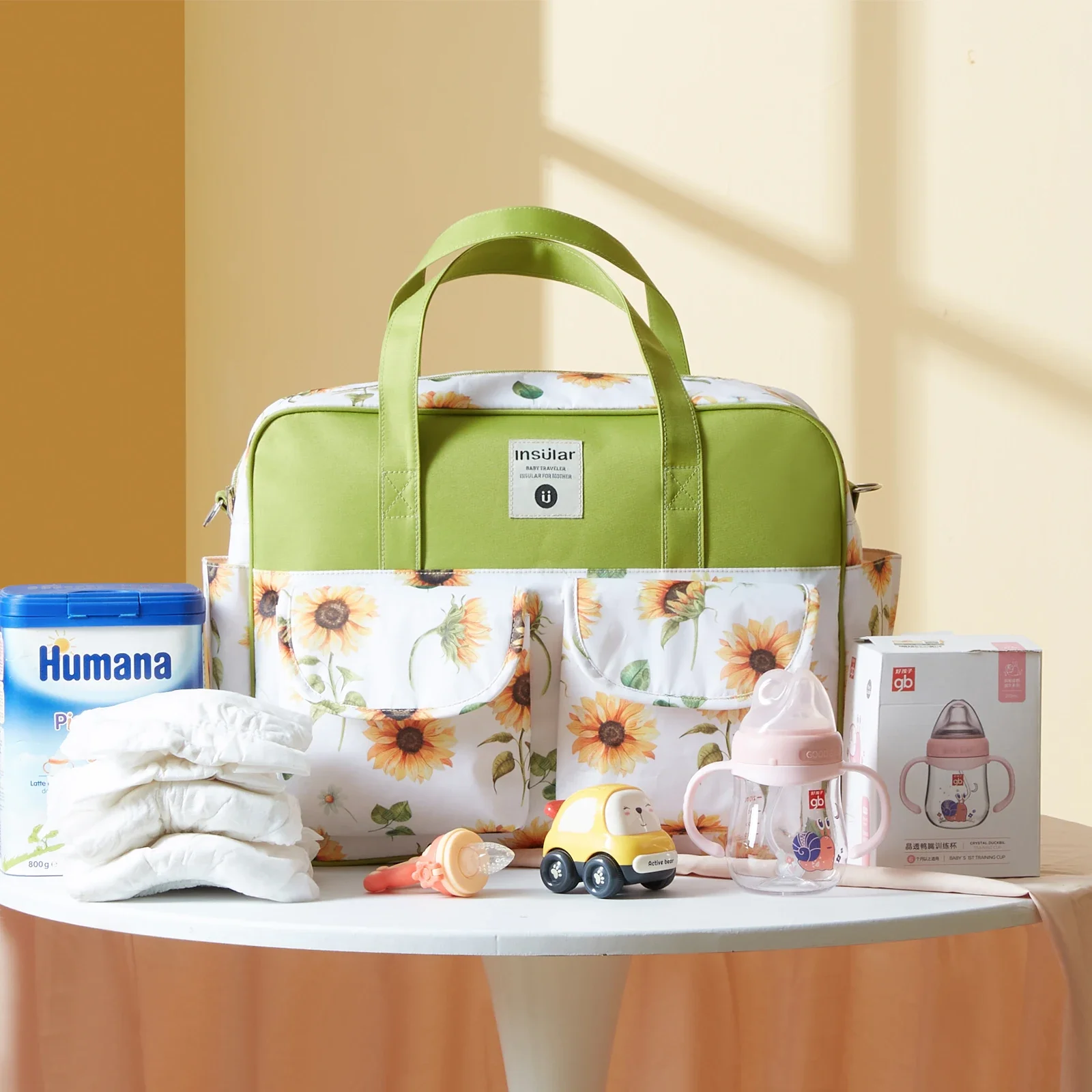Insular Baby Diaper Bag Large Capacity Mommy Handbag Shoulder Bag for Outdoor Travel maternity bag diaper bag