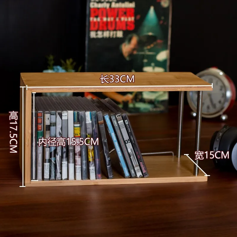 Shelf Organizer Cd Organizer Rack Luxury Portable Capacity Display Storage CD Rack Large Almacenamiento Cd Music Furnitures