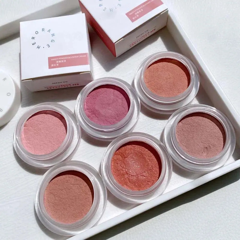 Soft Cream Blush Lightweight Smooth Finish Face Makeup Bright Colors Waterproof Long Last Natural Look blush cream cream blusher facial blusher